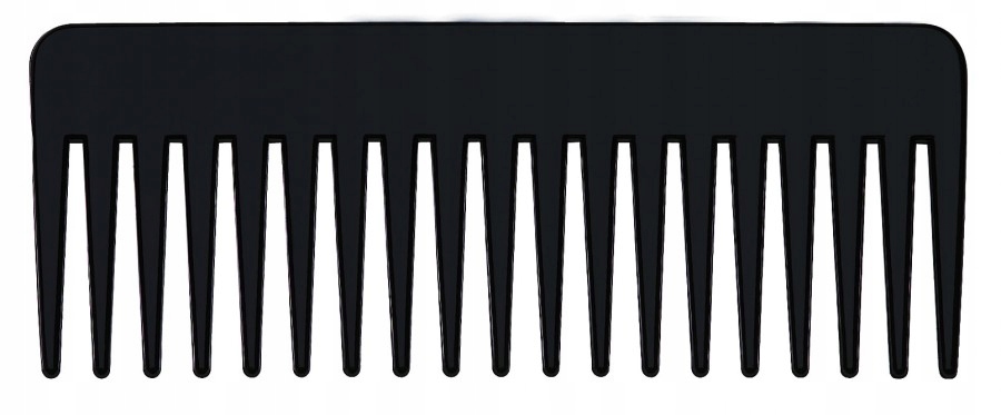 

Sibel Grzebień Afro długi czarny