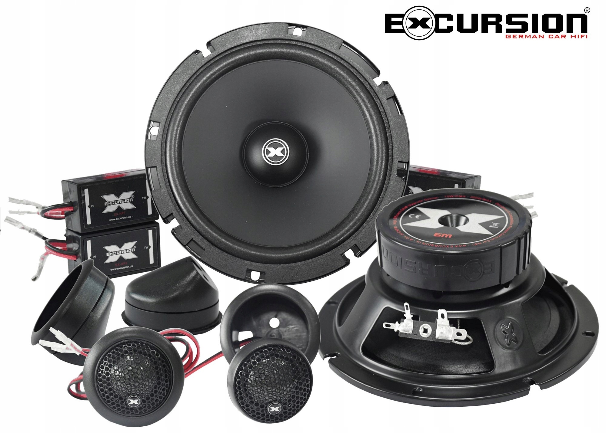Głośniki SAMOCHODOWE Excursion SX-6C - 165mm 16,5cm 2x75W SYSTEM CAR AUDIO Marka Excursion