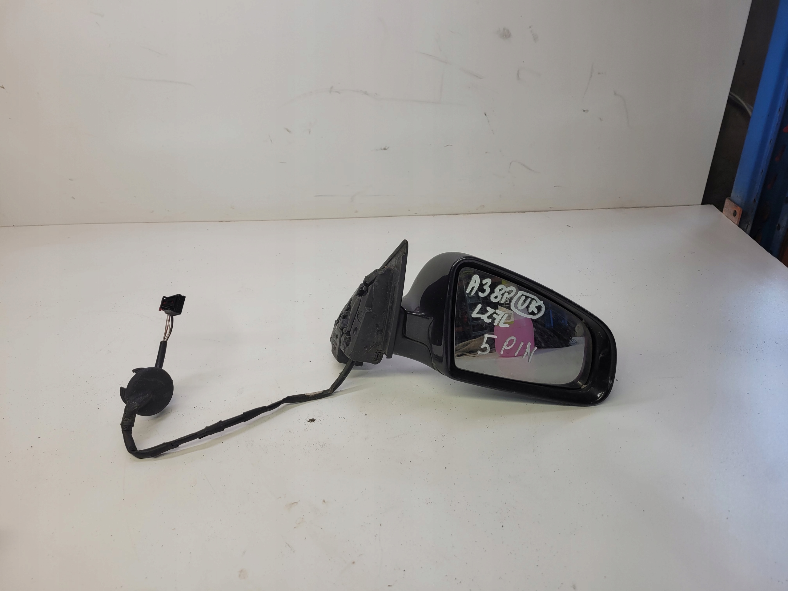 mirror right AUDI A3 8P LIFT LZ7L 5-PIN UK 5D