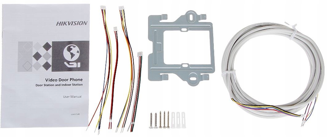 WIDEODOMOFON DOMOFON WIDEO HIKVISION KIS202T LCD Waga produktu z opakowaniem jednostkowym 1 kg