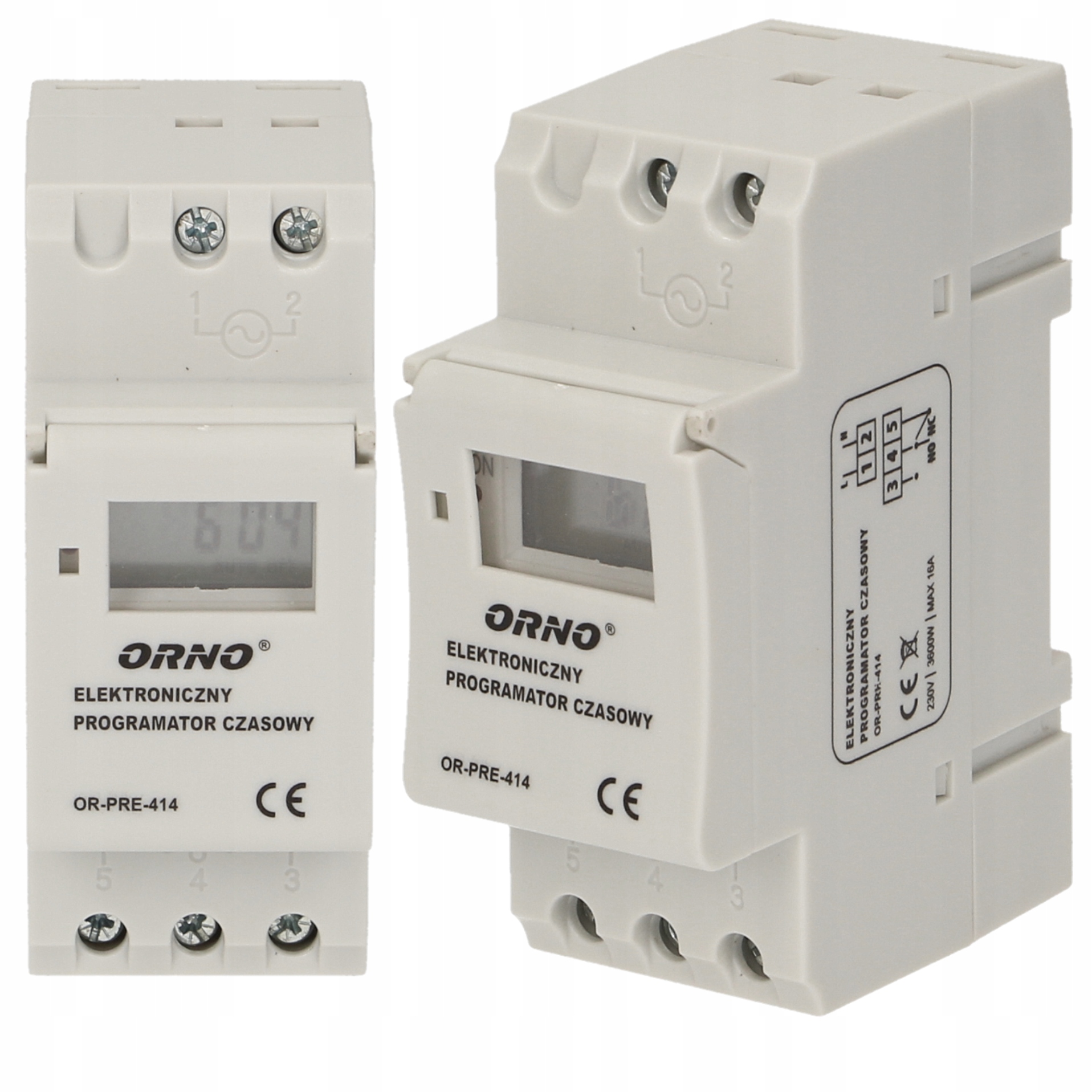 Programator czasowy timer na szynę DIN tygodniowy