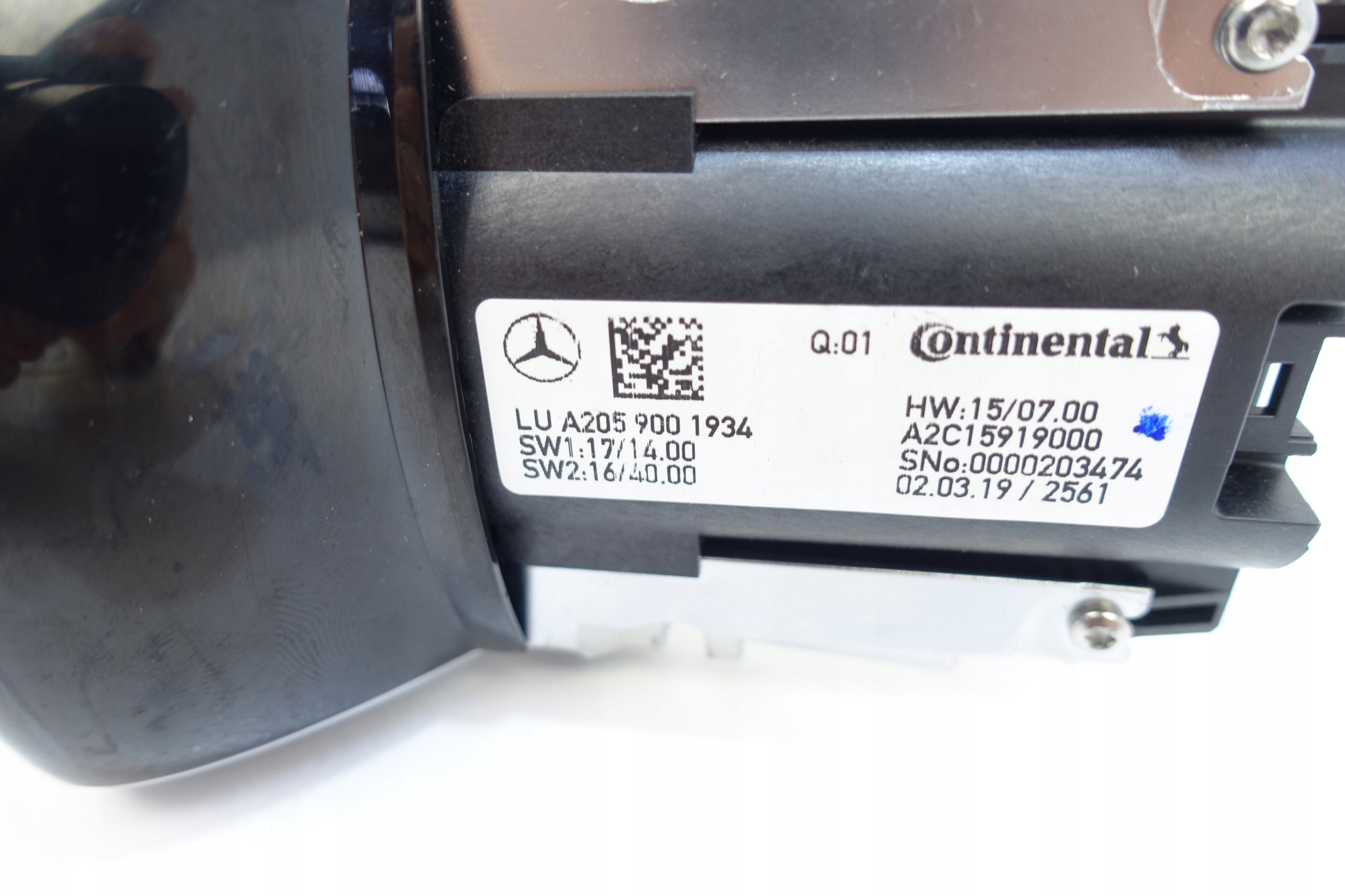 PANEL IDRIVE MERCEDES W205 C KLASA A2059001934