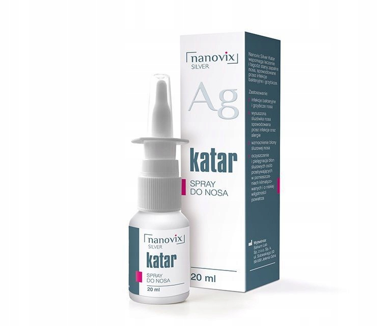 

Nanovix Silver Katar Spray Do Nosa Srebro Miedź 20