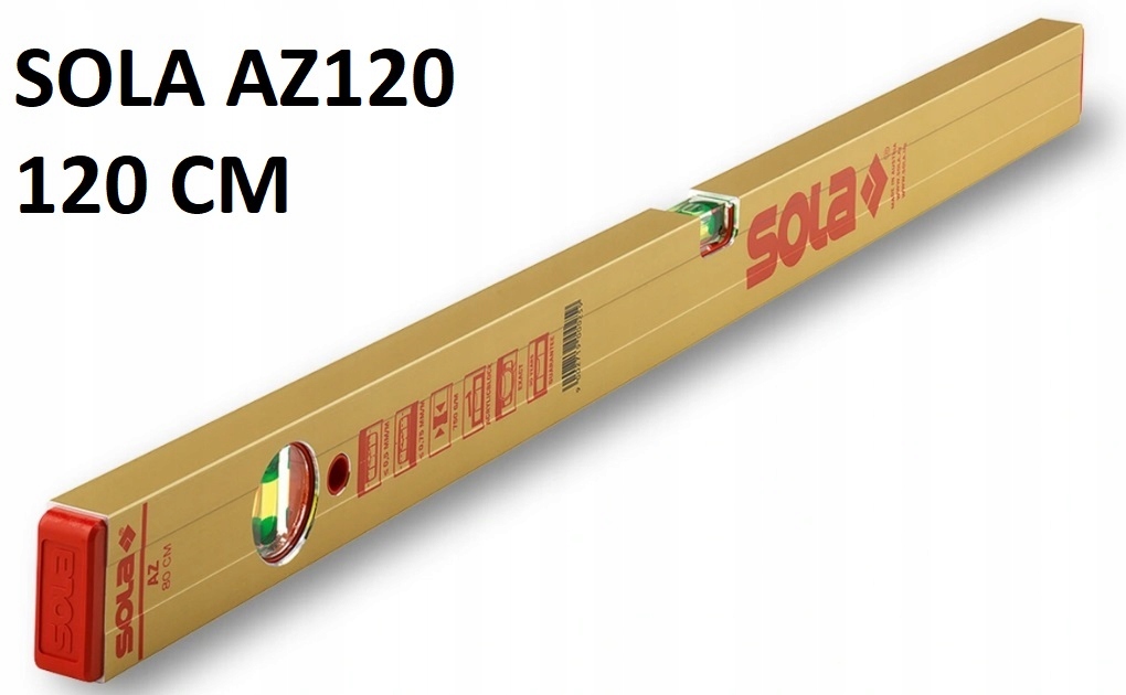

Poziomica Aluminiowa Sola AZ120 120CM Anodowana