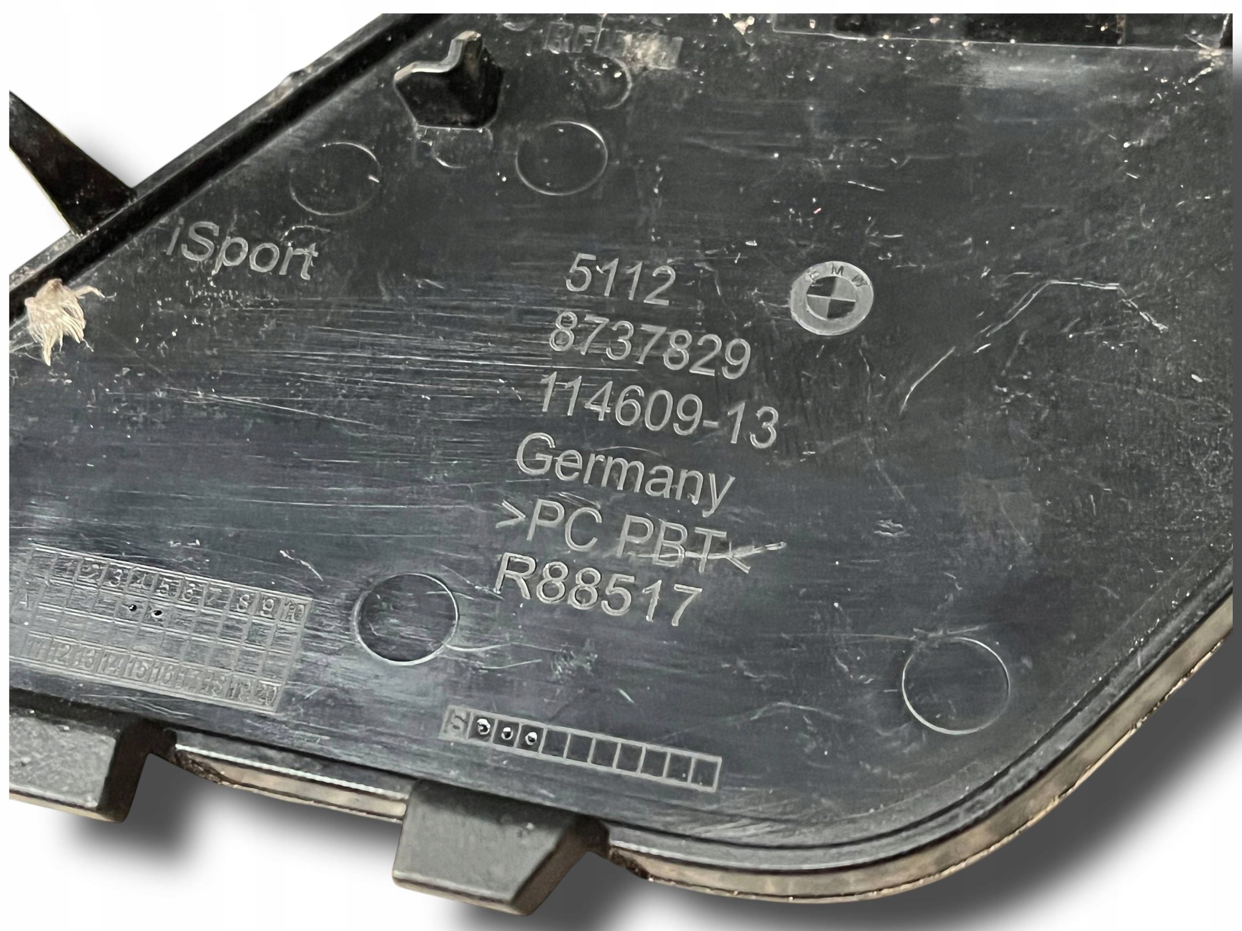 BMW 3 E46 Blende Abdeckung Abschleppöse der Stoßstange heck 51128737829 Original !J