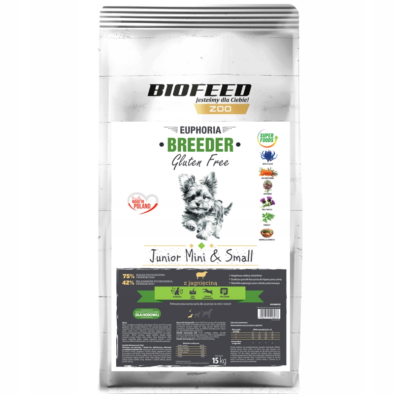 Apl Biofeed Breeder Junior Mini & Small Lamb Jagnięcina 15kg