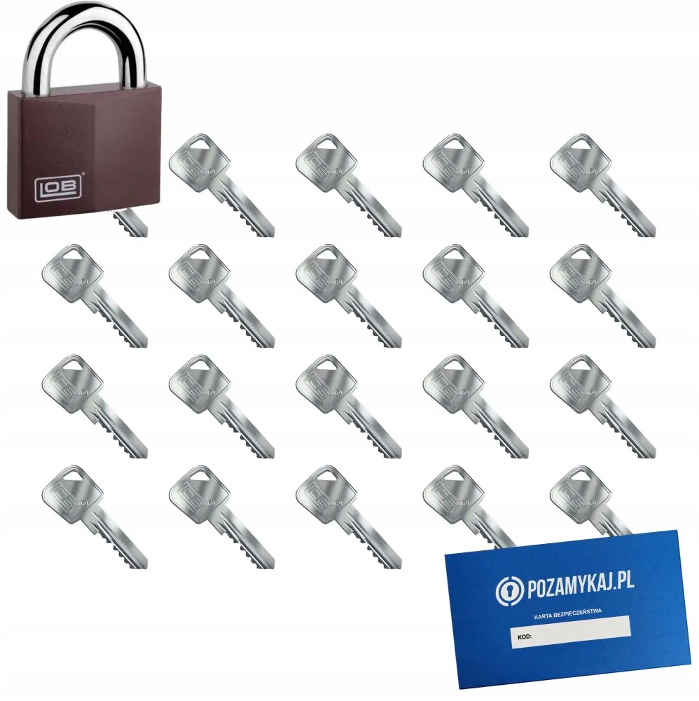 Kłódka Lob KW01 70 kluczy w zestawie