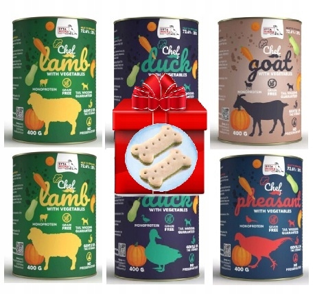 Syta Micha karma mokra Chef MIX Smaków 6x400g Monobiałkowa