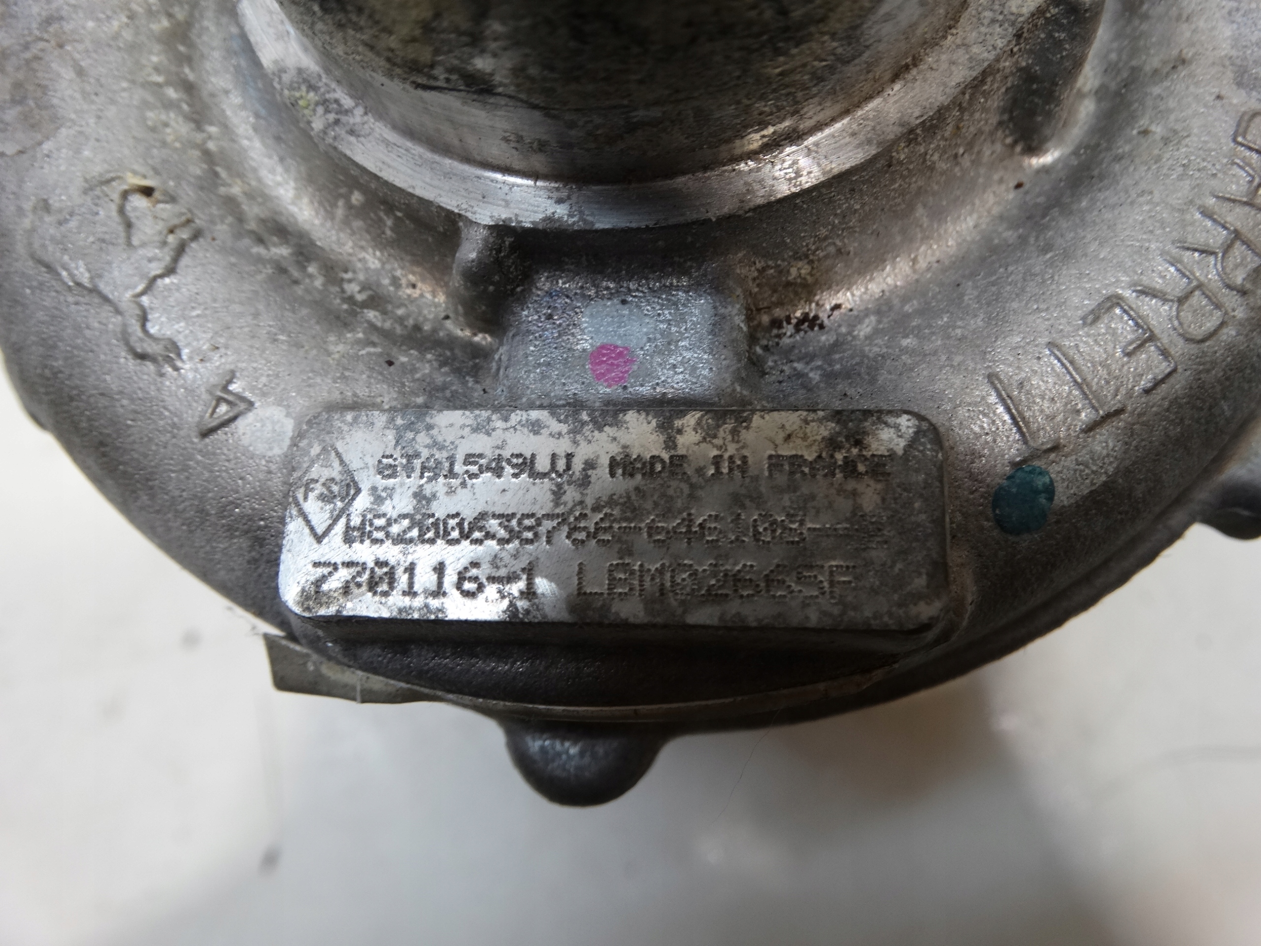 turbo RENAULT 2.0 DCI 110KW 8200638766