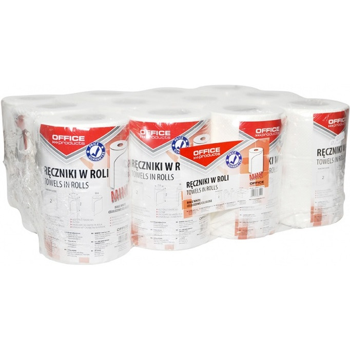 Ručník v roli Office Products 50 m 2w celulóza bílá (12)