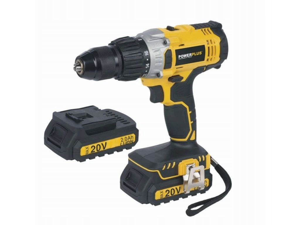 Aku příklepový šroubovák/vrtačka 2x20V, 2,0Ah, Li-ion POWX00445