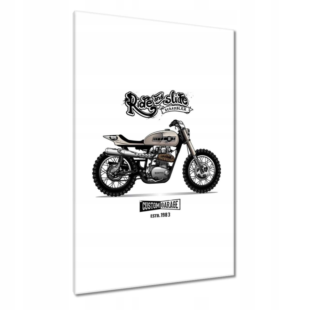 Obrazy 80x120 Motocykl Zabytek Vintage