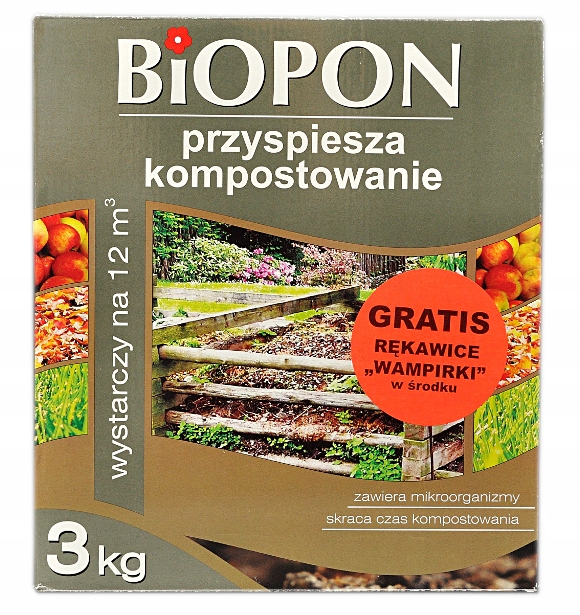 

Aktywator Nawóz Kompostowanie Kompost 3KG Biopon