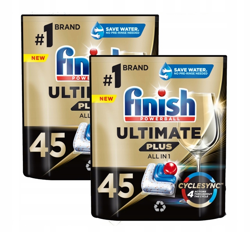 Levně Finish Ultimate Plus All in 1 kapsle do myčky nádobí Fresh 180 ks