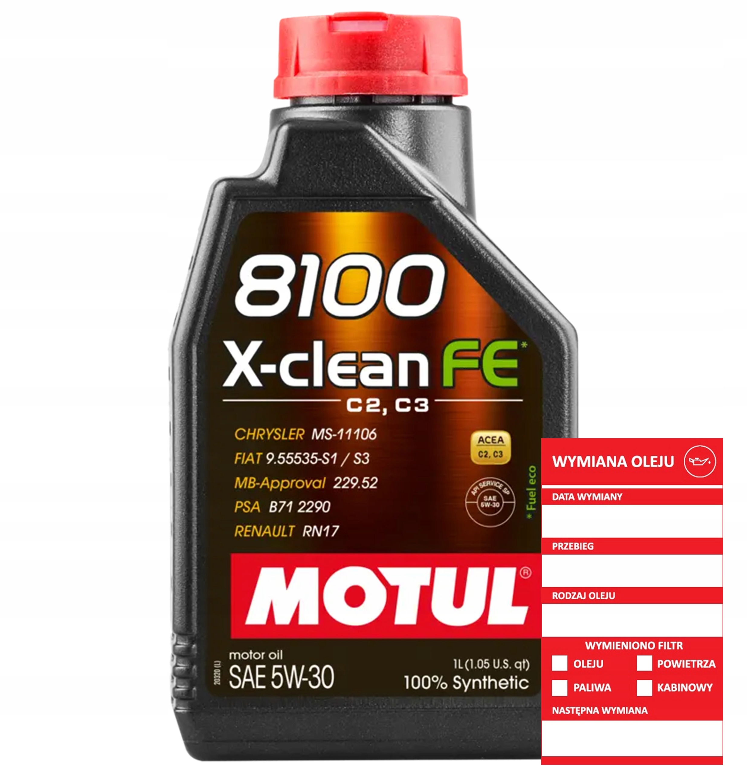 Motul 8100 X-clean Fe 5W30 1L Olej silnikowy