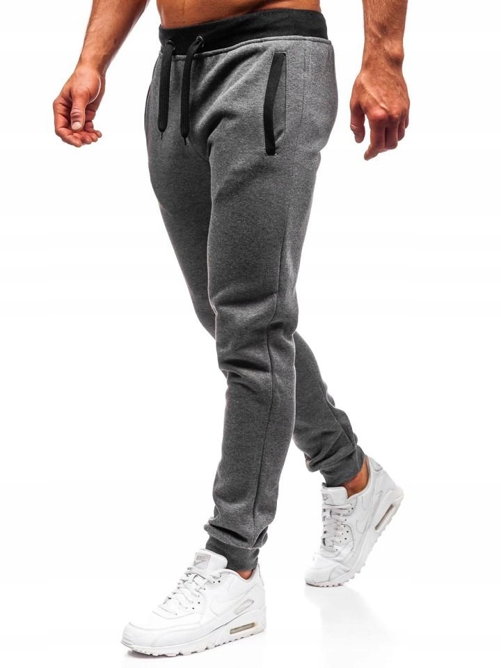 

Spodnie Męskie Dresowe Grafitowe AK13-1 DENLEY_2XL