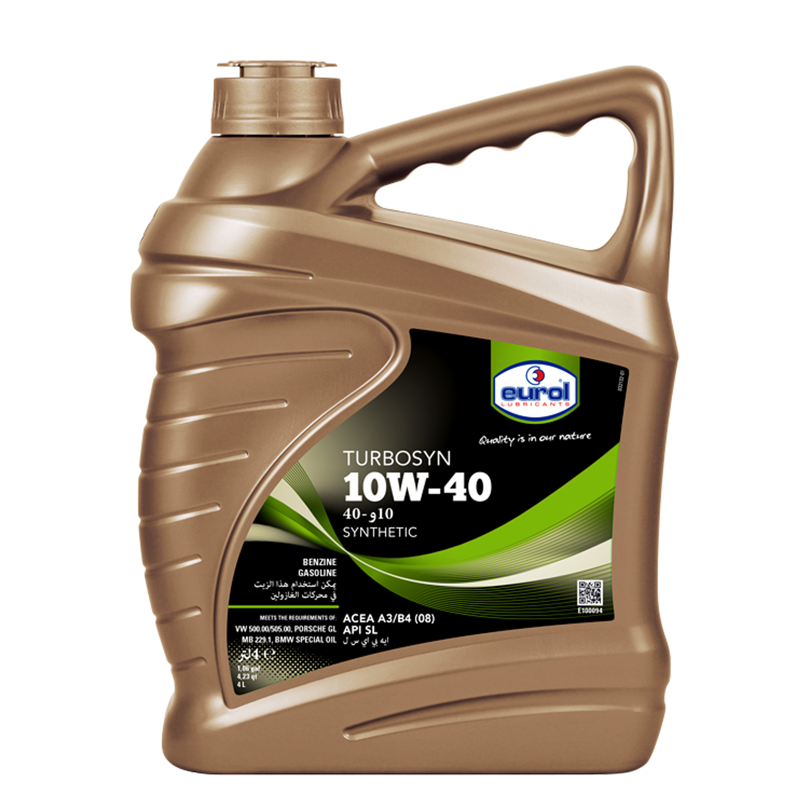 OLEJ EUROL Turbosyn 10W40 4L ACEA A3/B4 API SL/CF