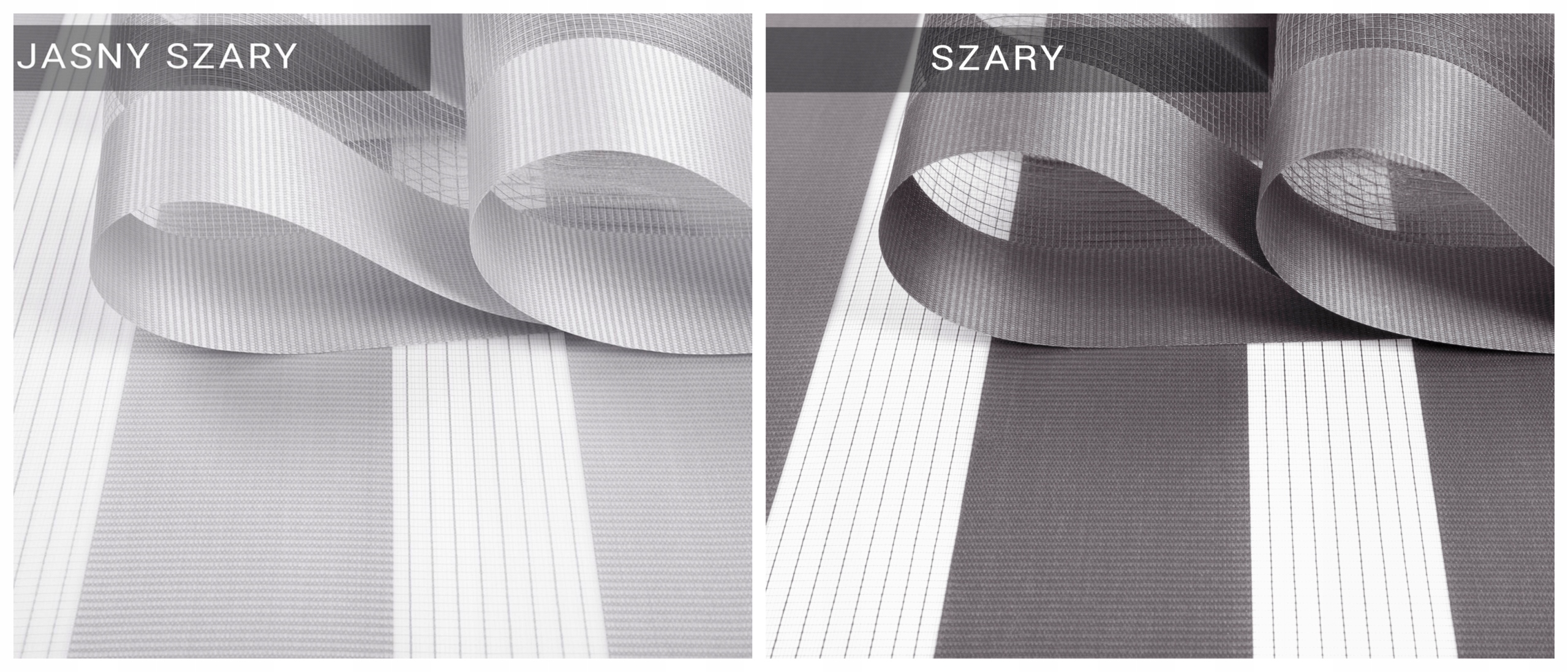 Rolety DZIEŃ NOC w KASECIE z prowadnicą NA WYMIAR Typ montażu bezinwazyjny inwazyjny w kasecie