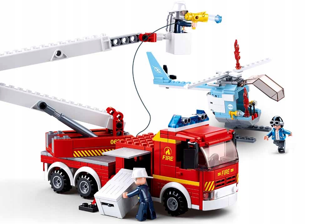 

Klocki Sluban Pojazd Straż Pożarna Helikopter