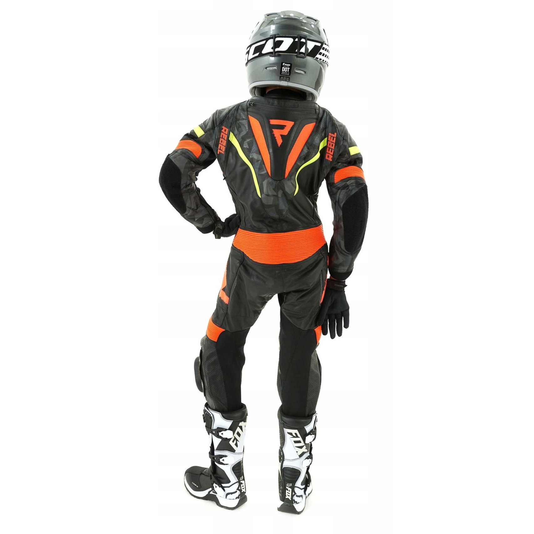 KOMBINEZON skórzany REBELHORN Rebel junior roz. L Numer katalogowy producenta RH-LS1-REBEL_57_YL