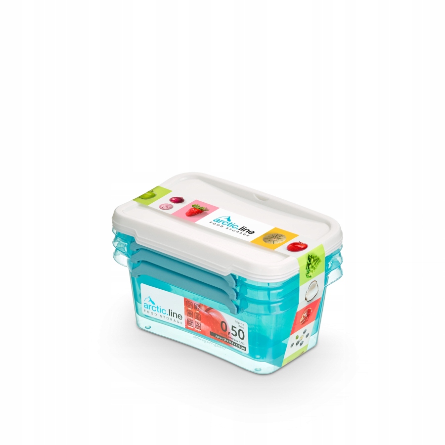

3x Pojemnik na żywność Arctic Line 0,5l Pudełko