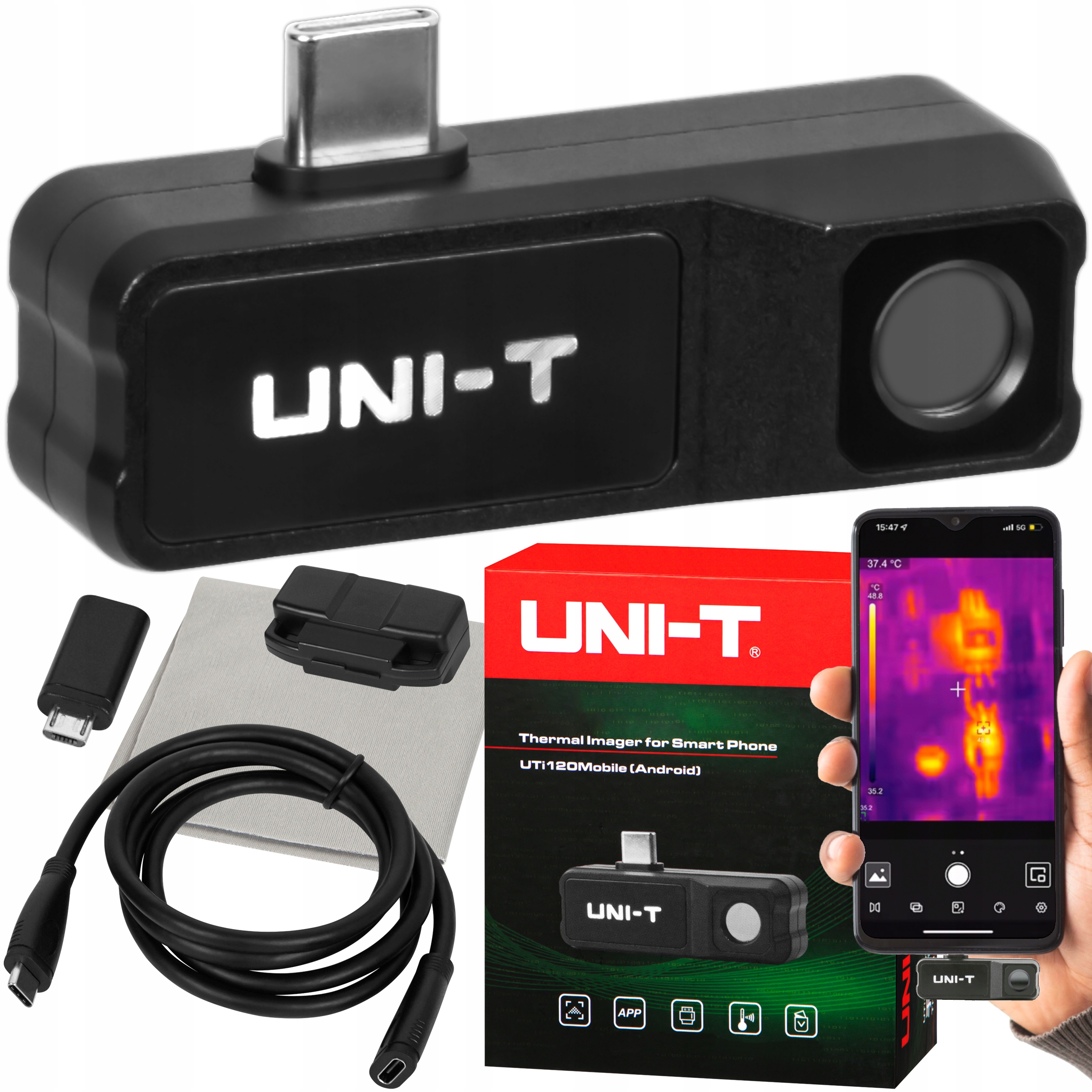 Termovízna Kamera Pre Smartfón MicroUSB Usb-c Android Uni-t UTI120 Mobile