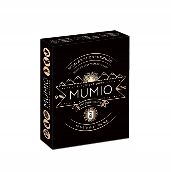 

Mumio (shilajit) oczyszczone 60 tabl po 200mg Nami