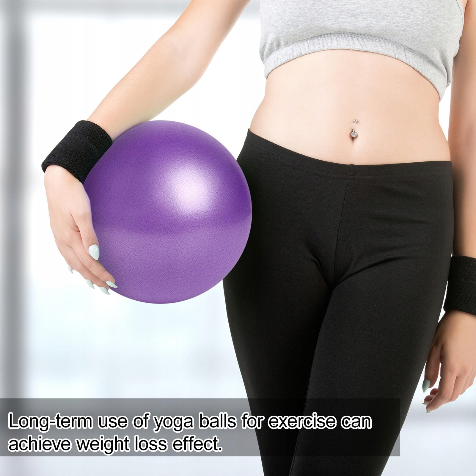 AUIDY_6TXD Zestaw 2 Piłek Gimnastycznych 25cm Do Jogi Pilates Fizjoterapii — miniatura 6