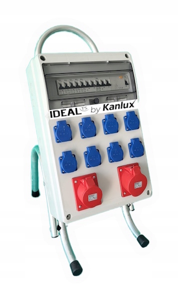 Elektrický stavebný rozvádzač na stojane Rbd D10WRS 32A 16A 8x 230V