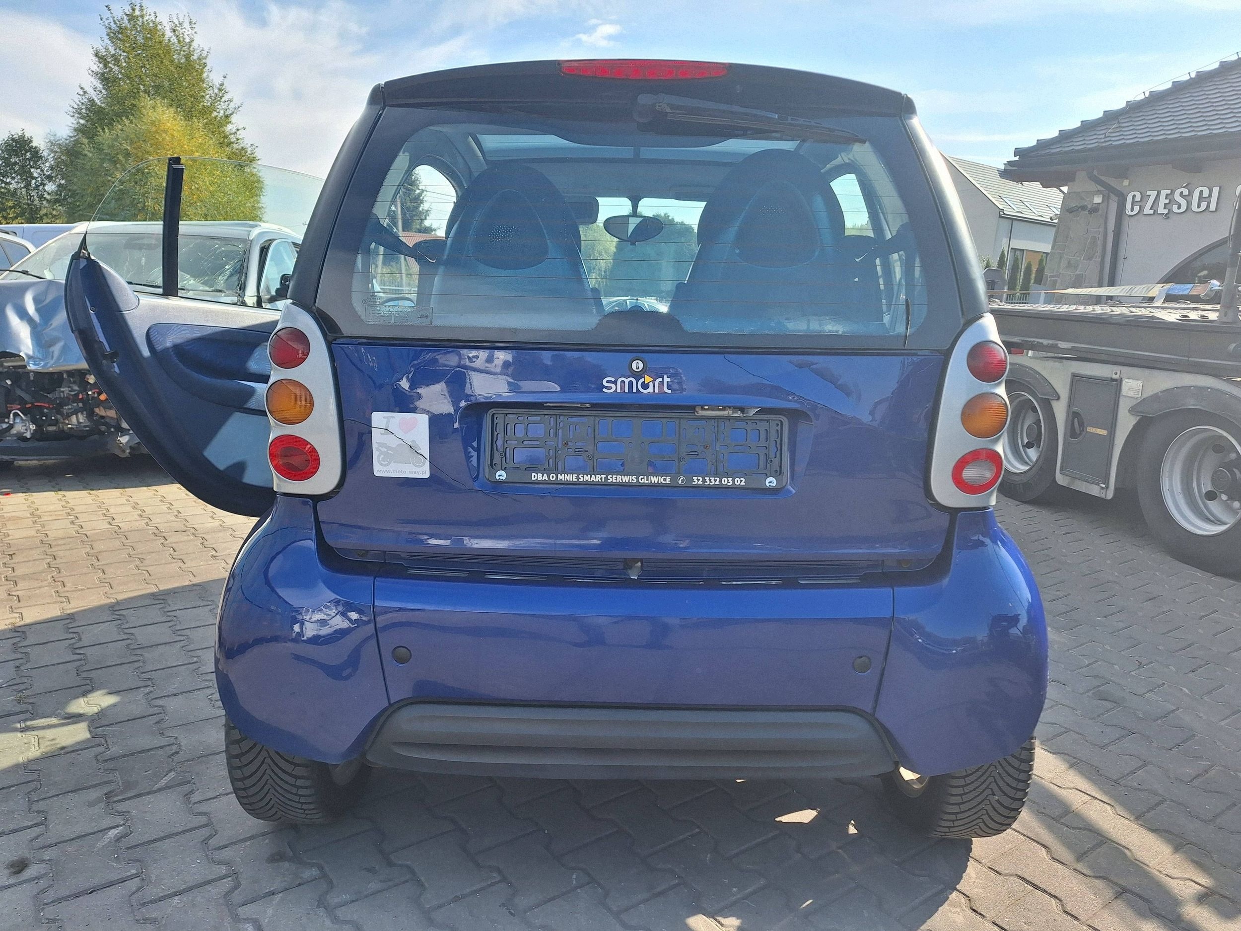 Smart ForTwo e MC01 CITY-COUPE 450 paraurti parafango posteriore 1998-2007 EB2 EA6