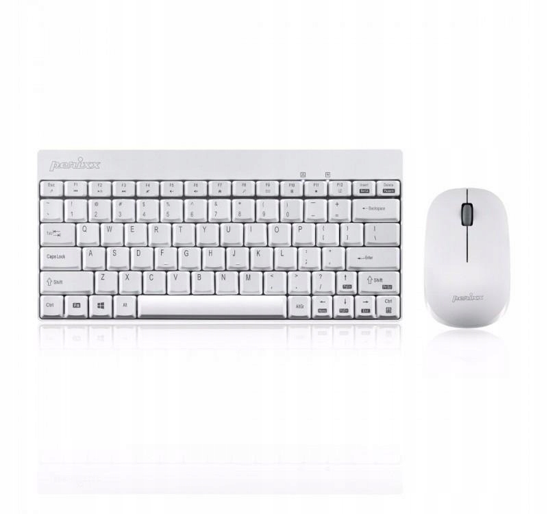Sada bezdrátové klávesnice myši Perixx PERIDUO-712 Compact bílá Mini