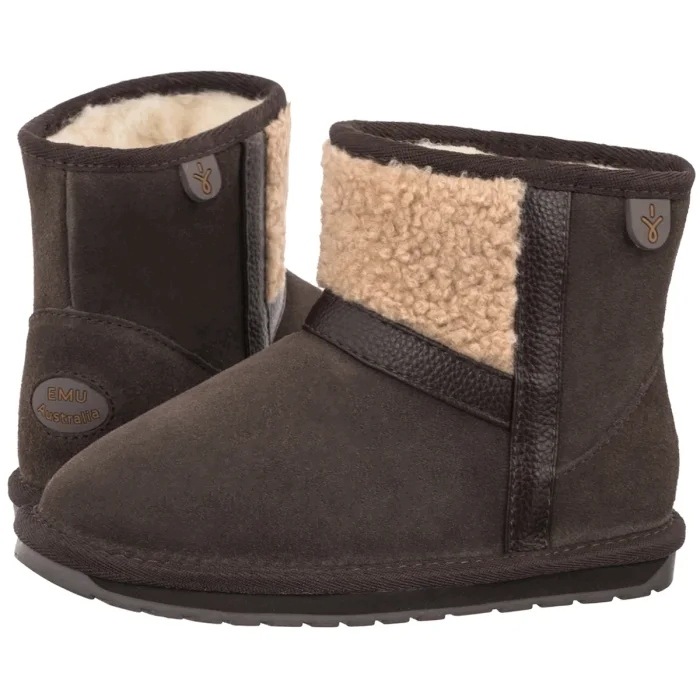 Buty Dziecięce Śniegowce Emu Australia Madden Mini K13346 Brązowe