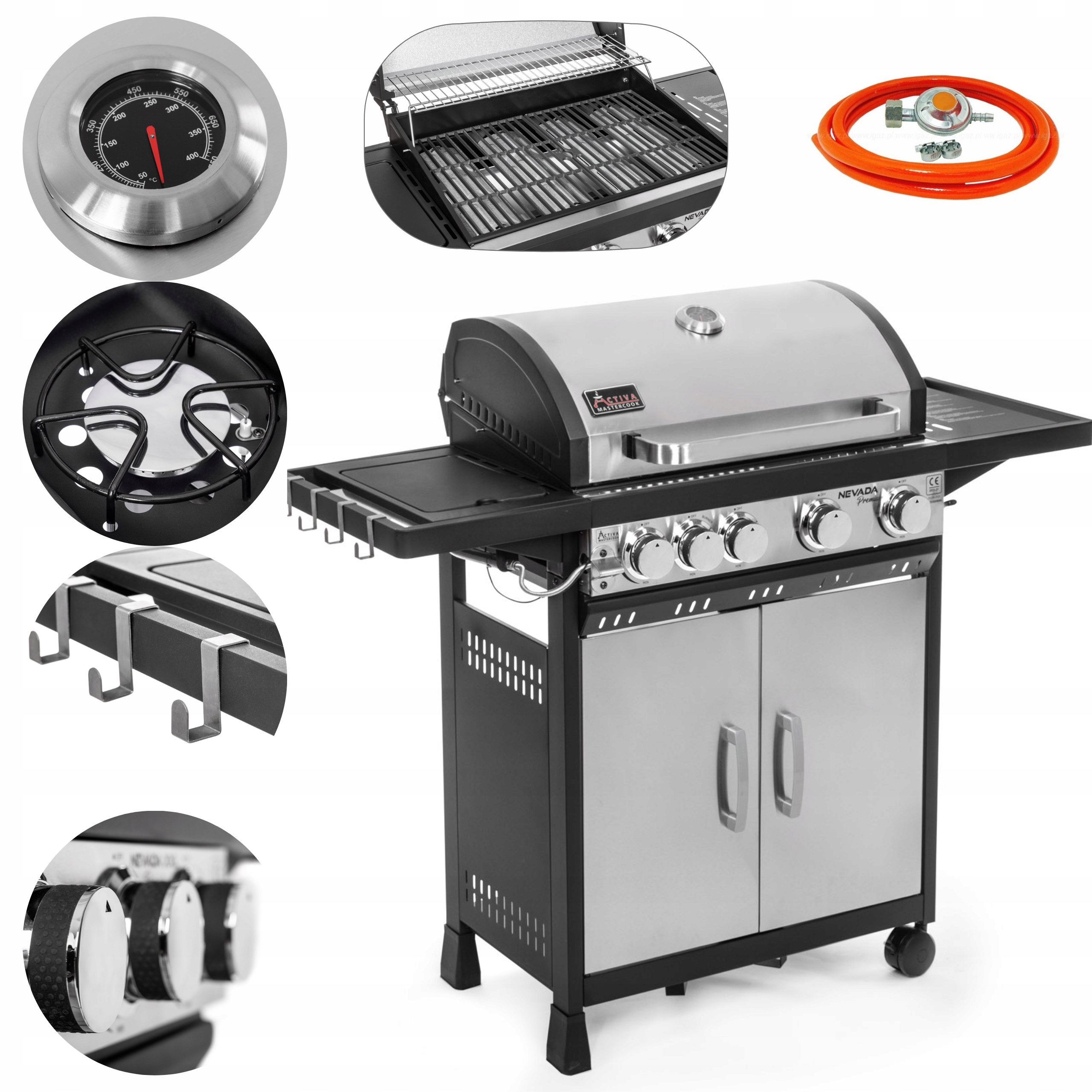 

Grill Gazowy Activa Nevada 4+1 Premium 19751GS
