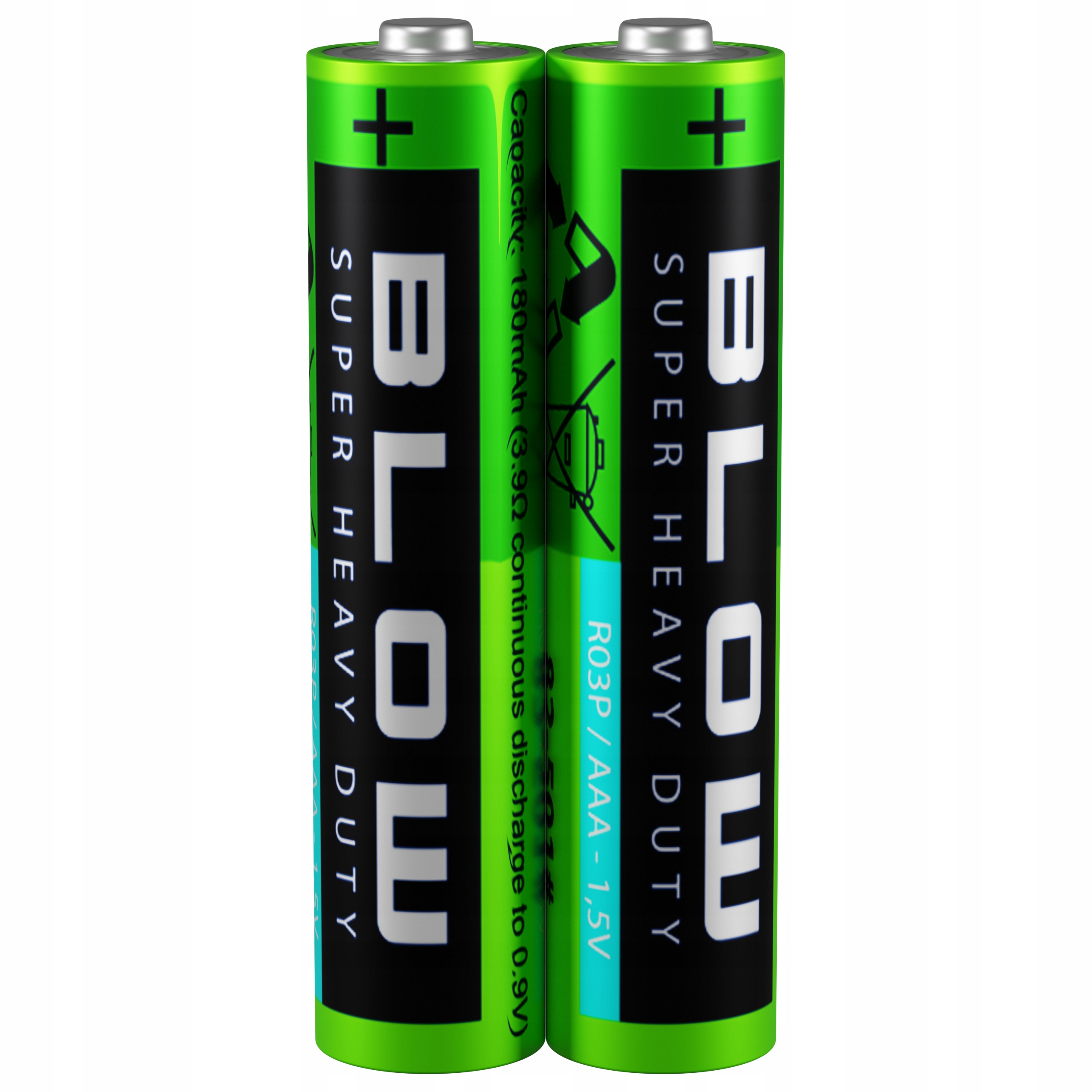 2 × цинк-углеродная батарея Blow AAA (R3) 1 шт.