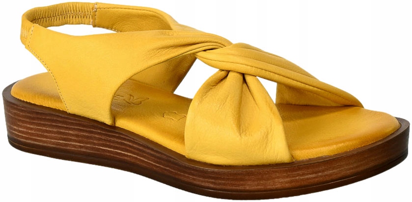 Sandały Caprice 9-28208-20 600 Yellow Skóra