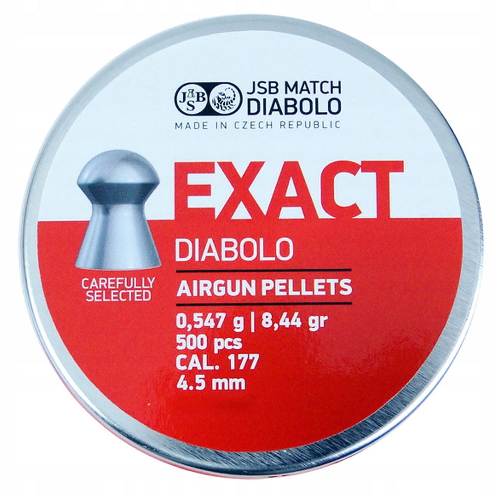 Śrut do wiatrówek Jsb Exact kal. 4,53 mm 0,547 grama 500 sztuk