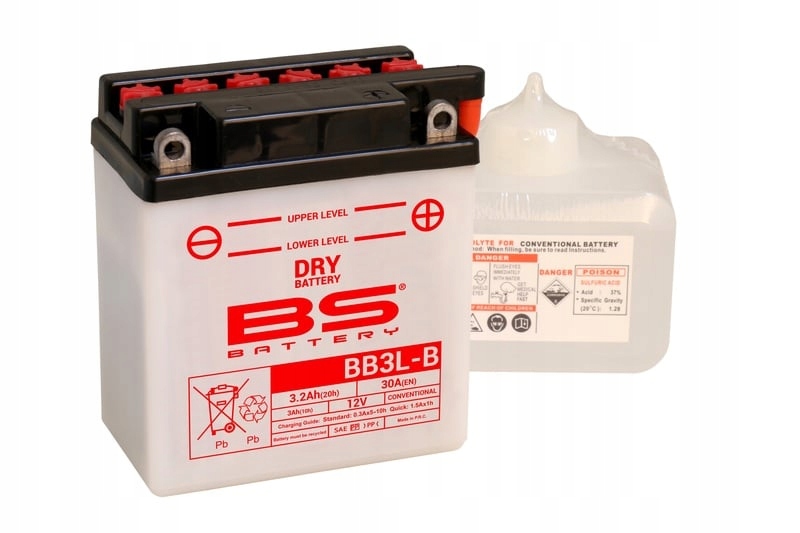 Bs Battery Vysoce výkonná baterie s kyselinou BB3L-B 310588