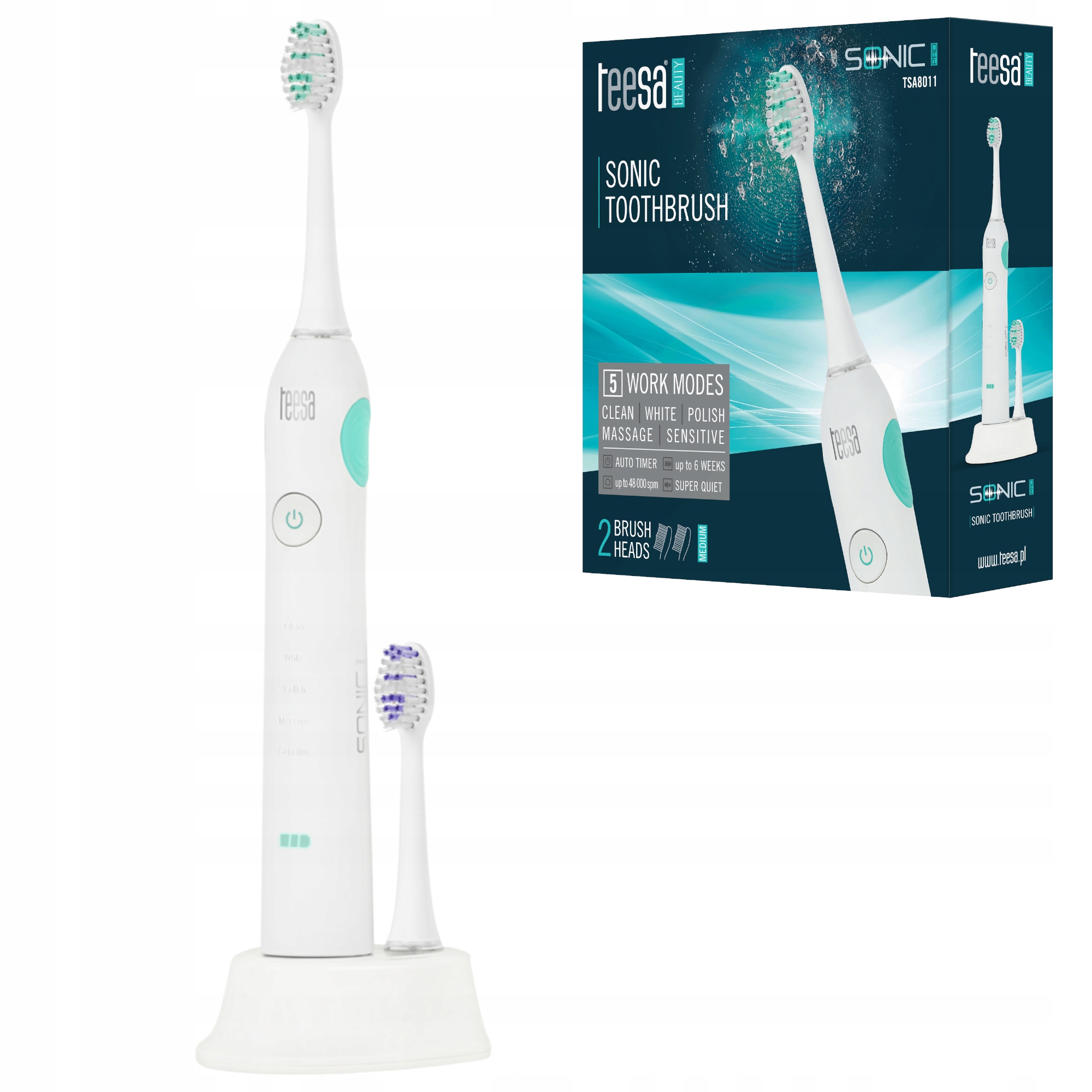 Teesa Sonic Pro Soniczna Szczoteczka do zębów TSA8011