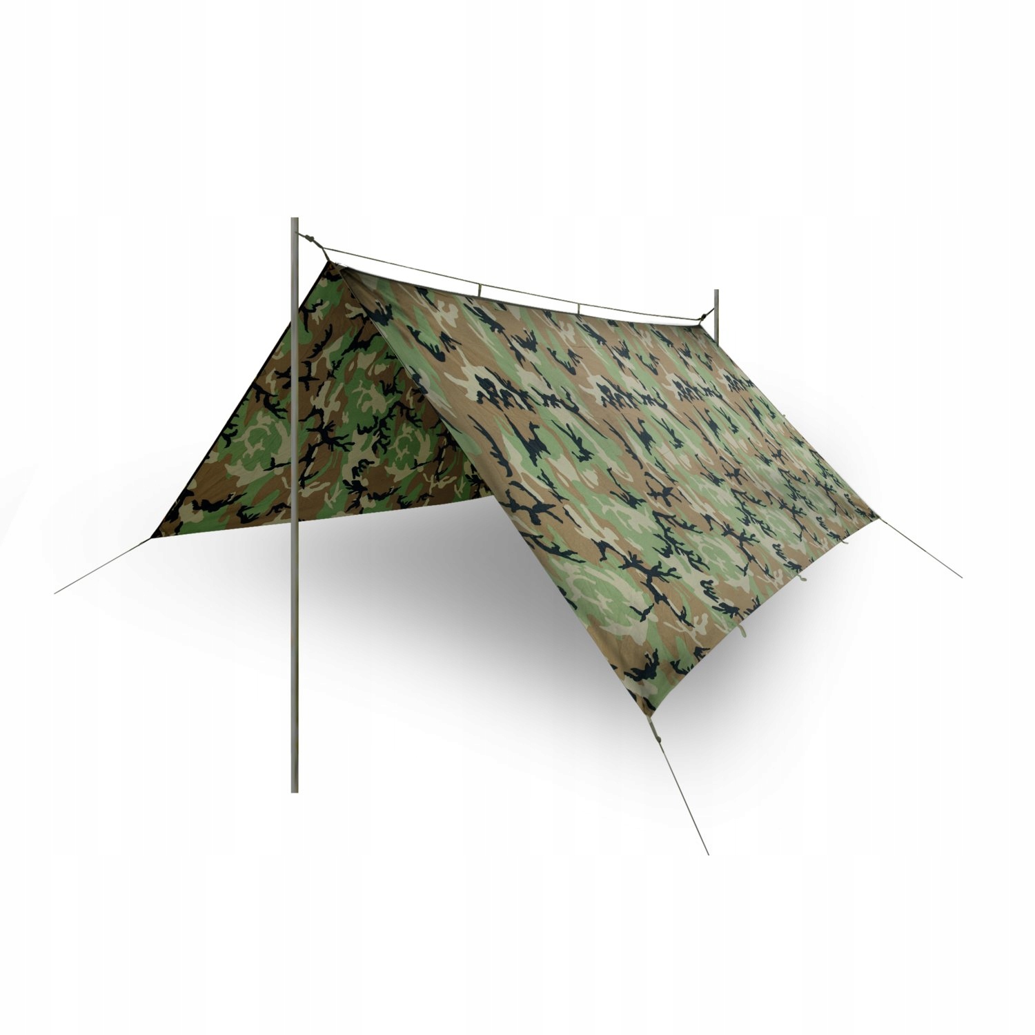 Płachta Turystyczna Biwakowa Helikon-Tex Supertarp Us Woodland 3 x 3 m