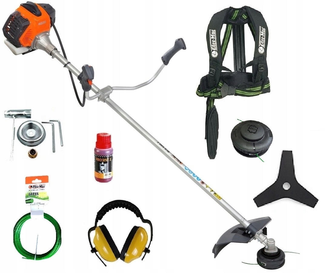 Kosa Oleo-mac BCH500 3,2KM Profesjonalne Szelki +głowica+tarcza+dodatki XXL