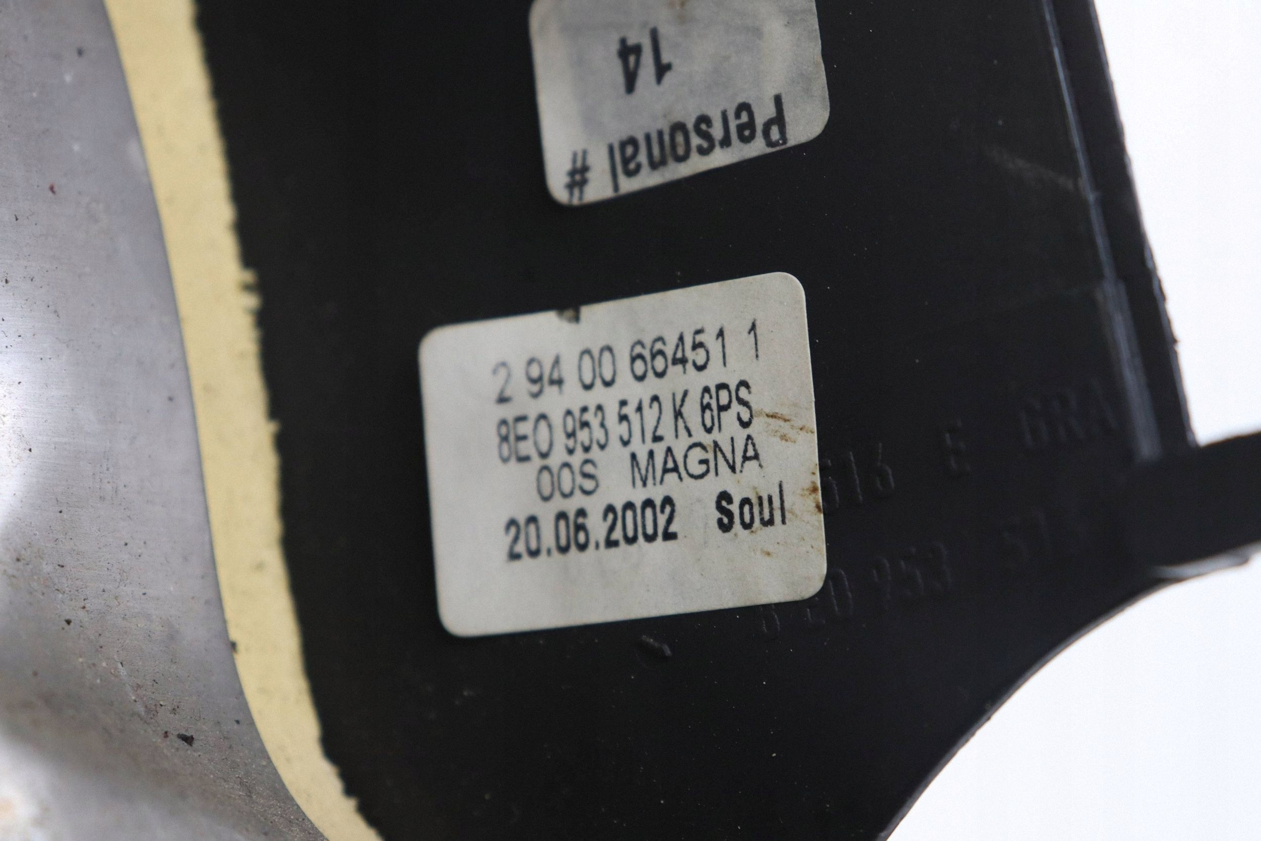 AUDI A4 B6 Blende Abdeckung der Lenksäule lenkrad MANETEK 8E0953515E 8E0953512K