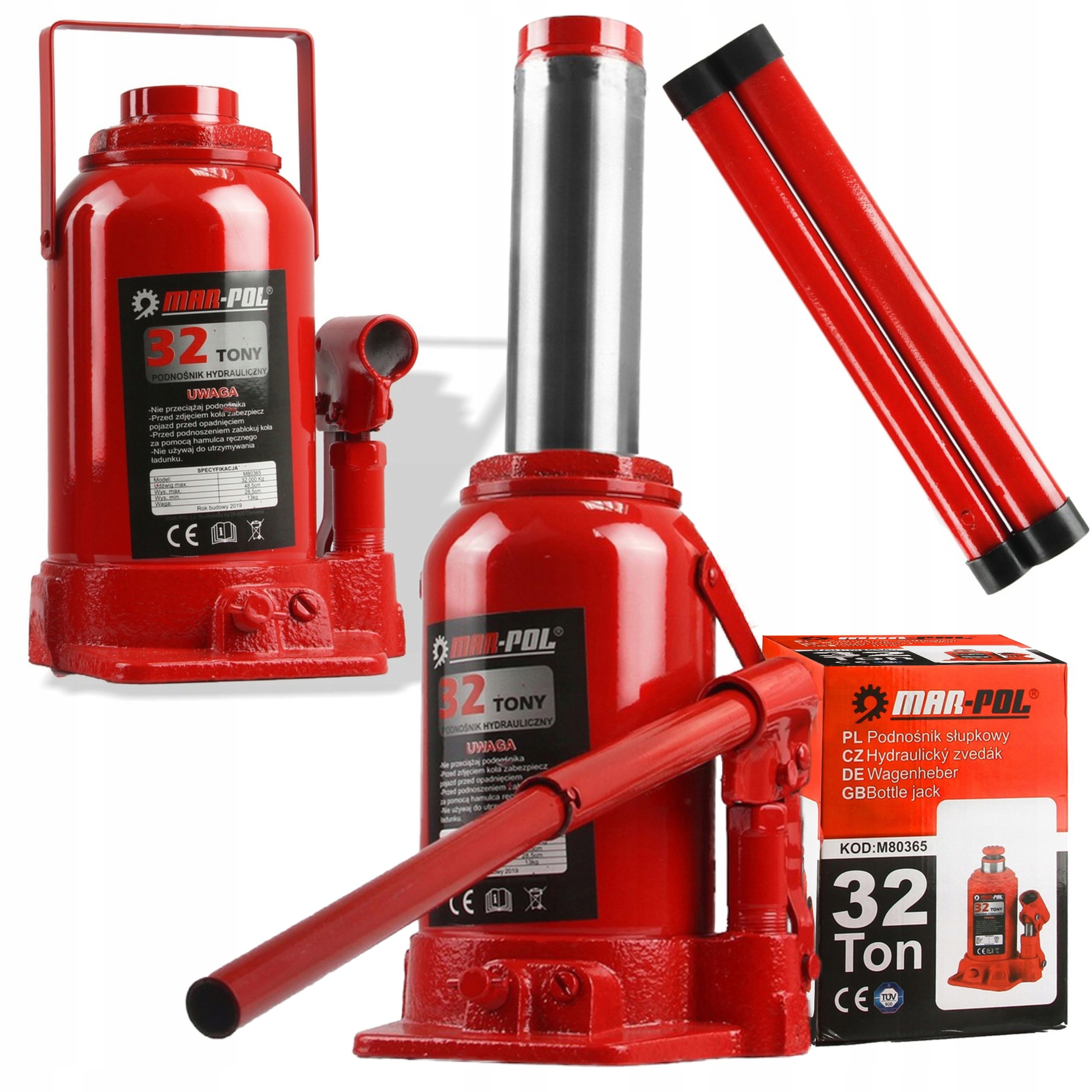 Hydraulický Sloupkový Zvedák 32T Levák Automobilový 255-430mm Mar-pol