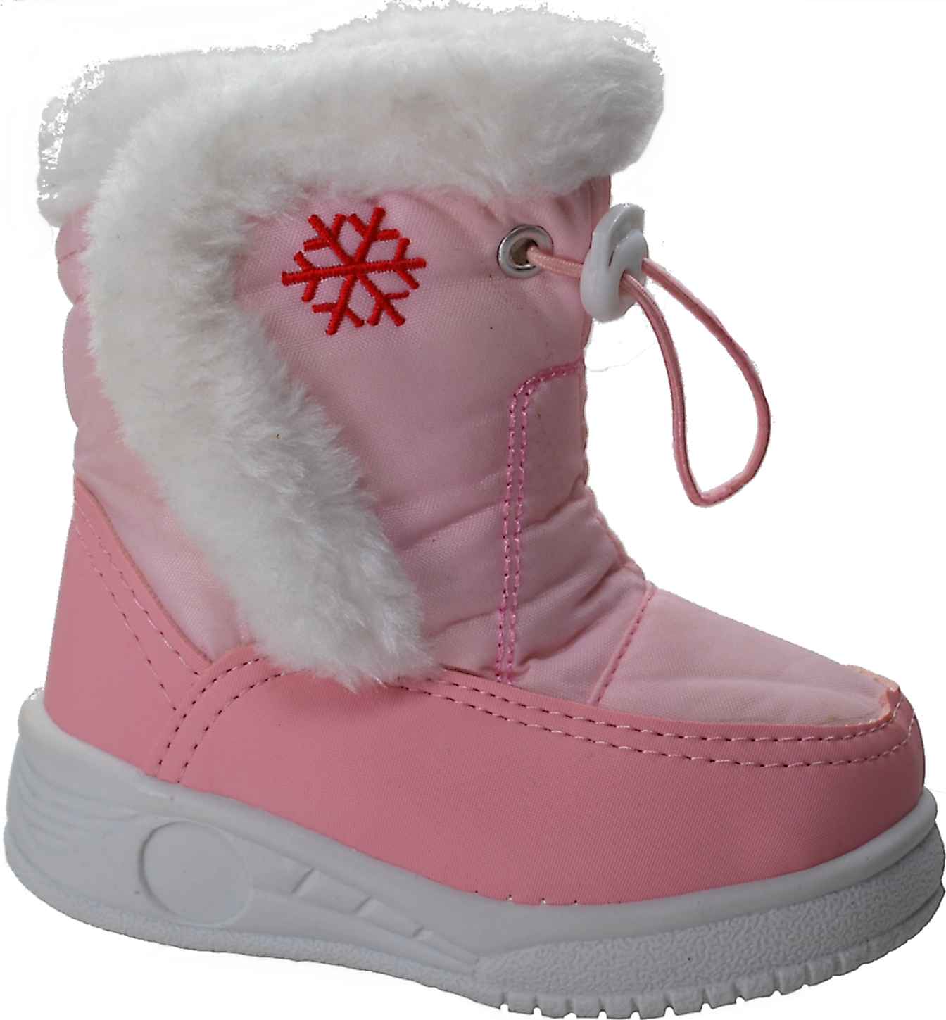 Różowe Ciepłe ŚNIEGOWCE kożuch na rzep 29