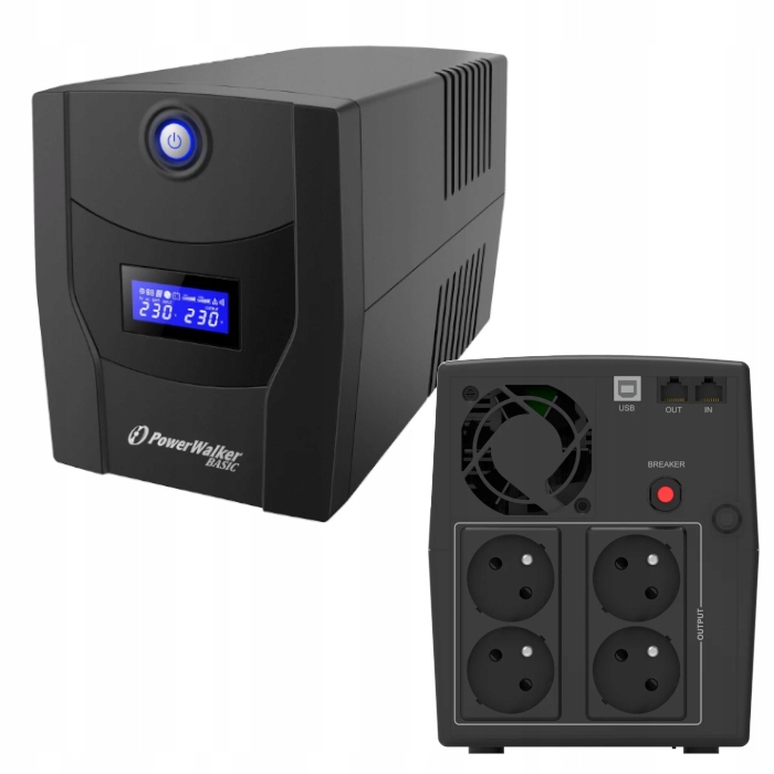 Zasilacz awaryjny UPS Power Walker Line-Interactive 1500VA STL FR 4xPL USB