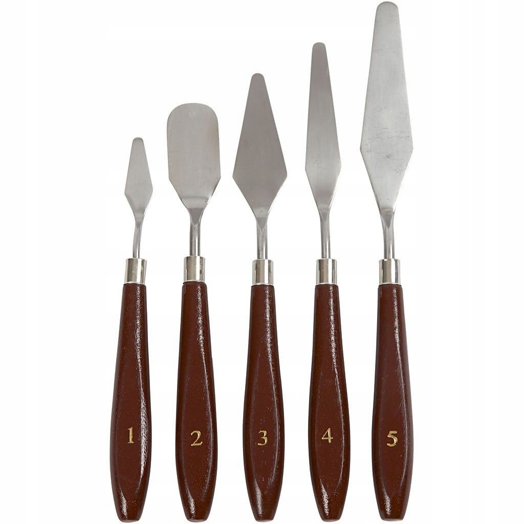 Szpachelki metalowe zestaw 5 szt.
