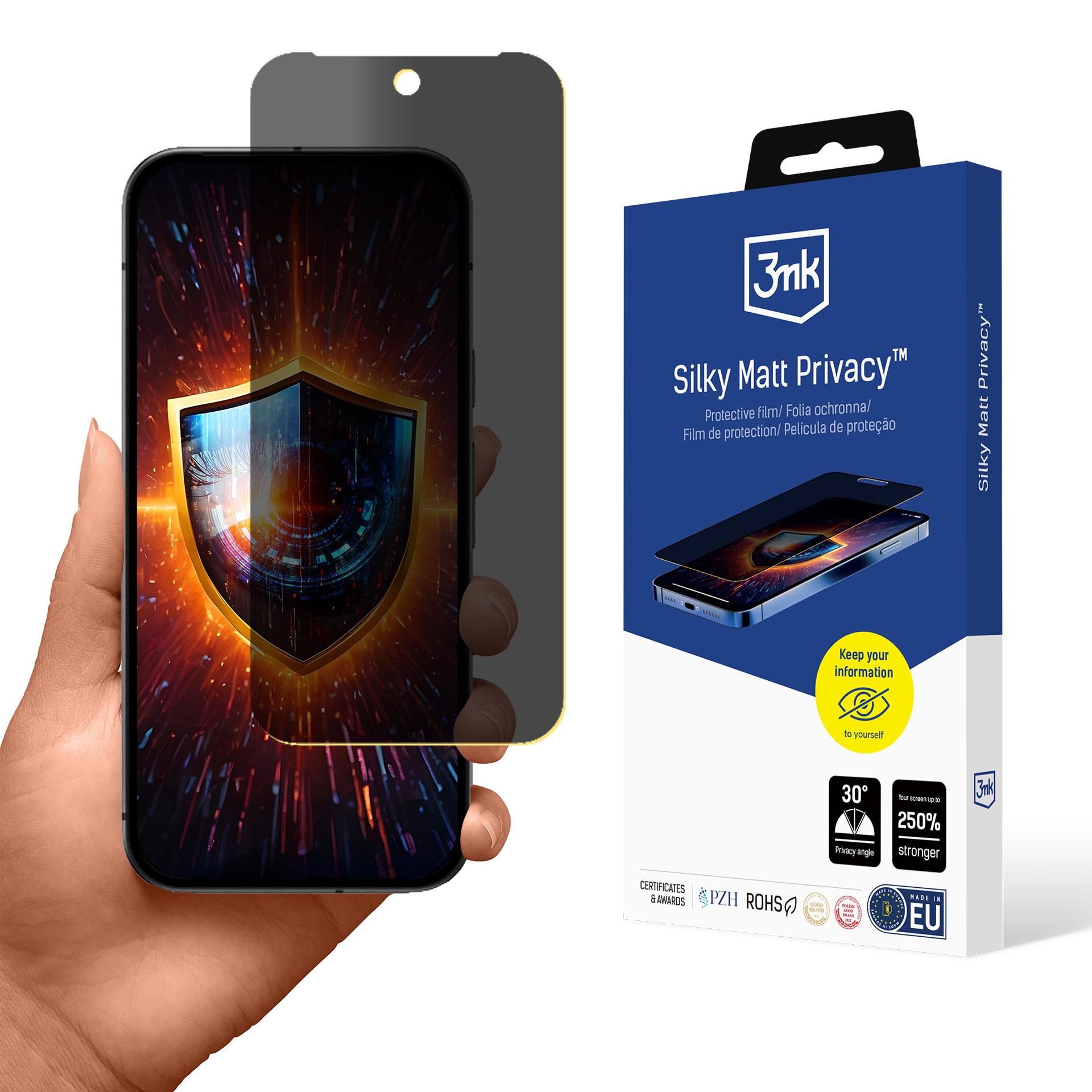 Folia ochronna prywatyzująca matowa 3mk Silky Matt Privacy na Google 9A