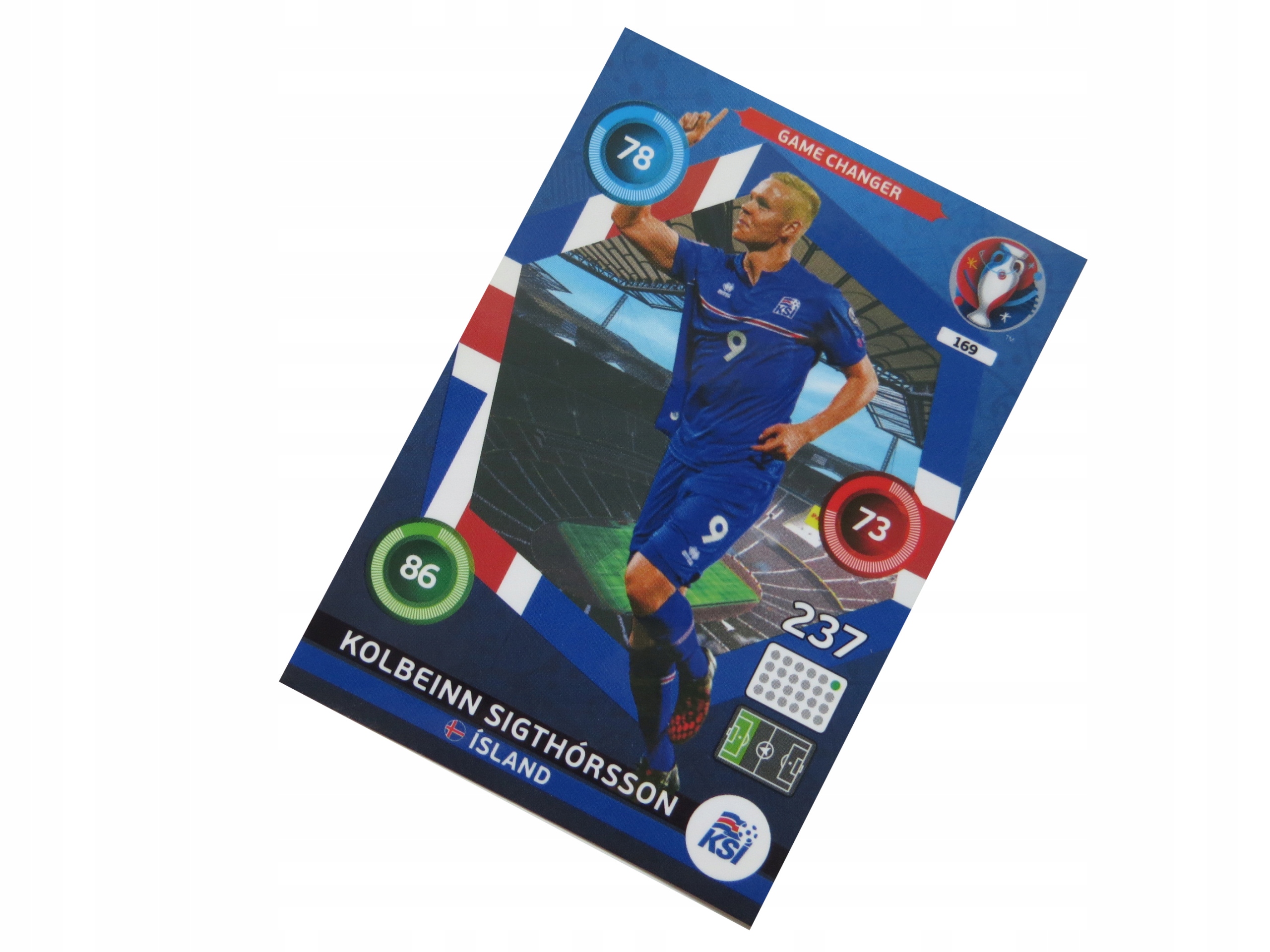 Panini Uefa Euro 2016 Karty Piłkarskie Game Changer Sigthorsson 169