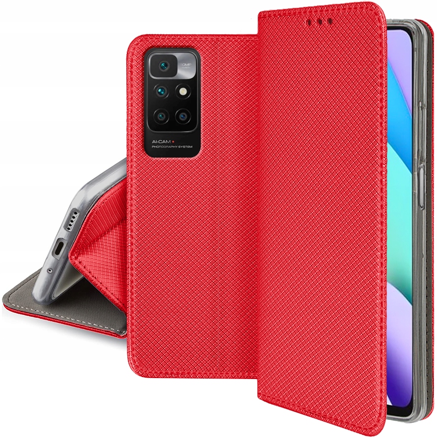 

Etui Smart Magnet Szkło do Xiaomi Redmi 10