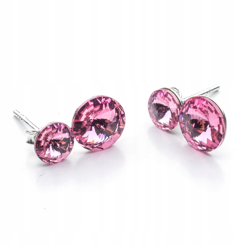 

Srebrne Kolczyki 925 z kr. Swarovski Rivoli 6/8mm