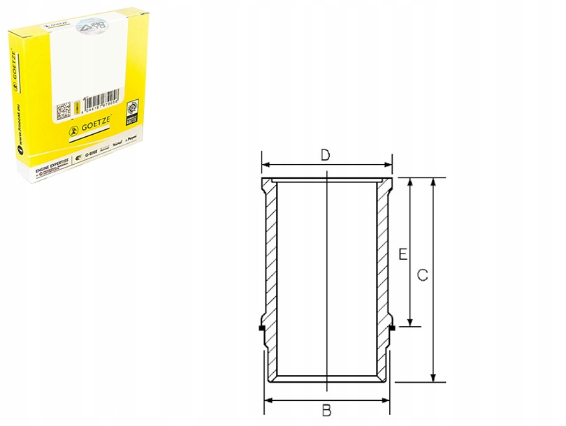 TULEJA CYLINDRA RVI MAGNUM MACKE.TECHA 46-MIDR06.24.65C 42 09.96-